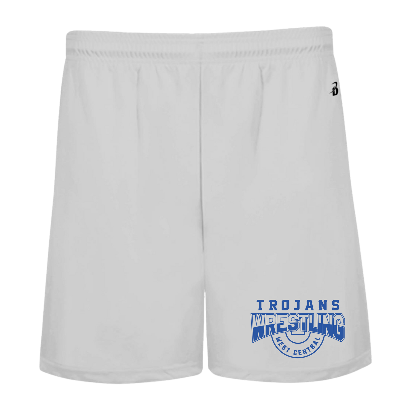 WC Wrestling - Pocketed Shorts Badger 5" - Silver 2146