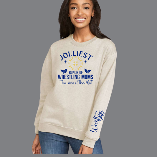 WC Wrestling - Crewneck Sweatshirt Jolliest Wrestling Mom