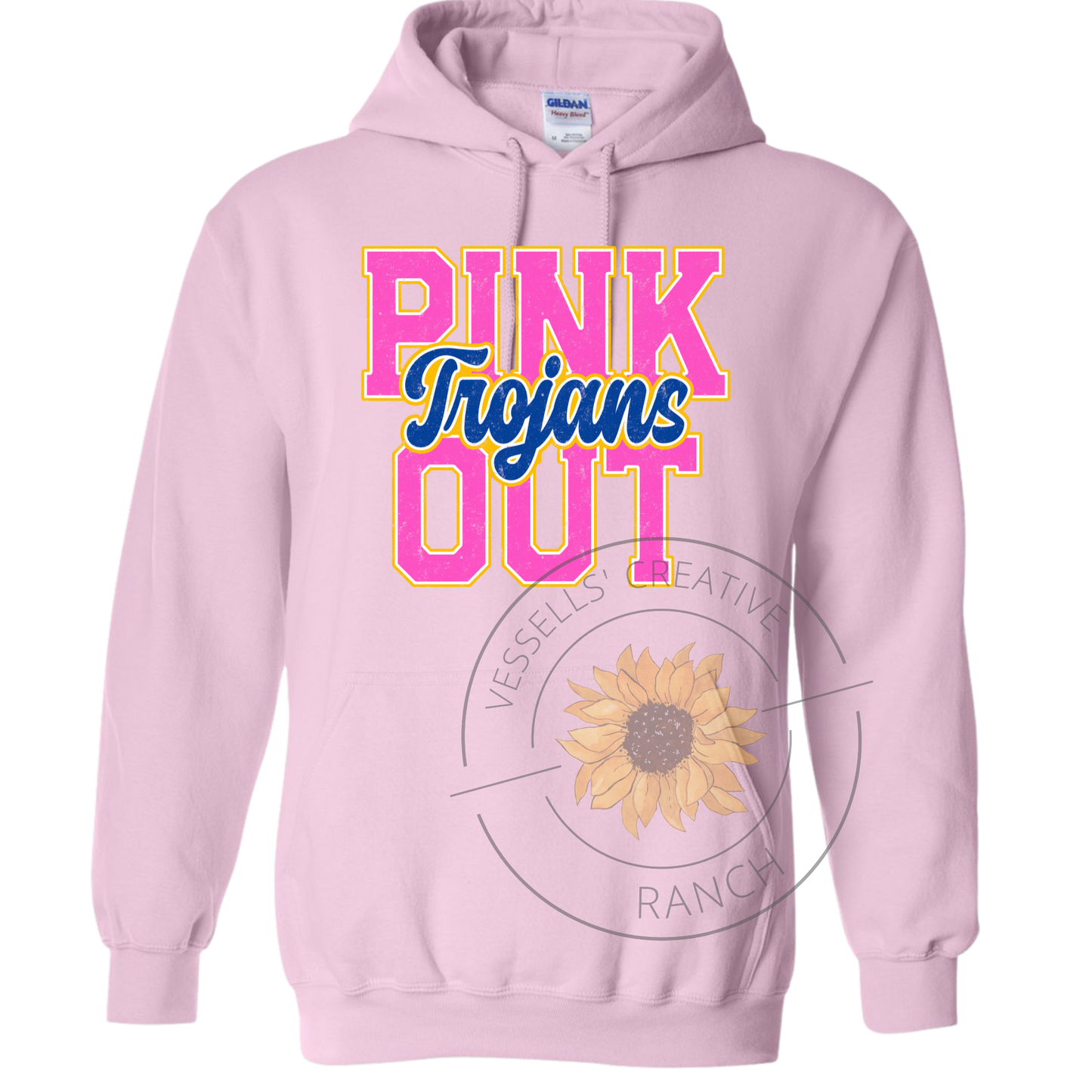 WC Pink out - Heavy Blend Hooded Sweatshirt